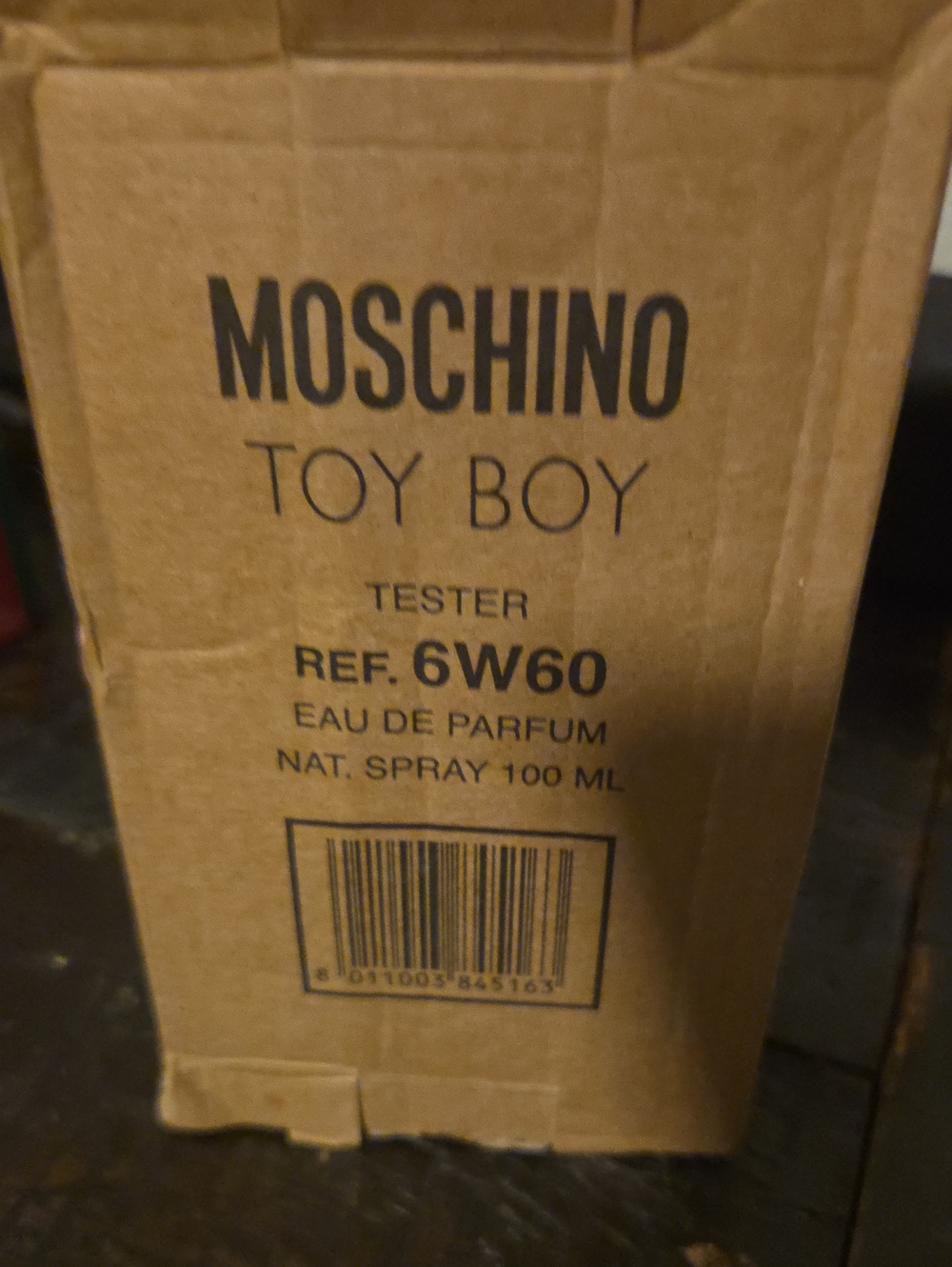 Moschino Toy Boy Tester Box Full Size New
